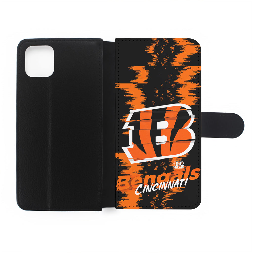 Cincinnati Bengals Abstract Color Flip Wallet Phone Case