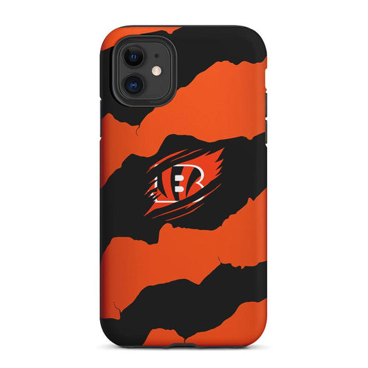 Cincinnati Bengals Pattern 2 in 1 Tough Phone Case-Oxvistore