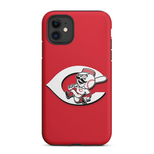 Cincinnati Reds Logo 2 in 1 Tough Phone Case-Oxvistore