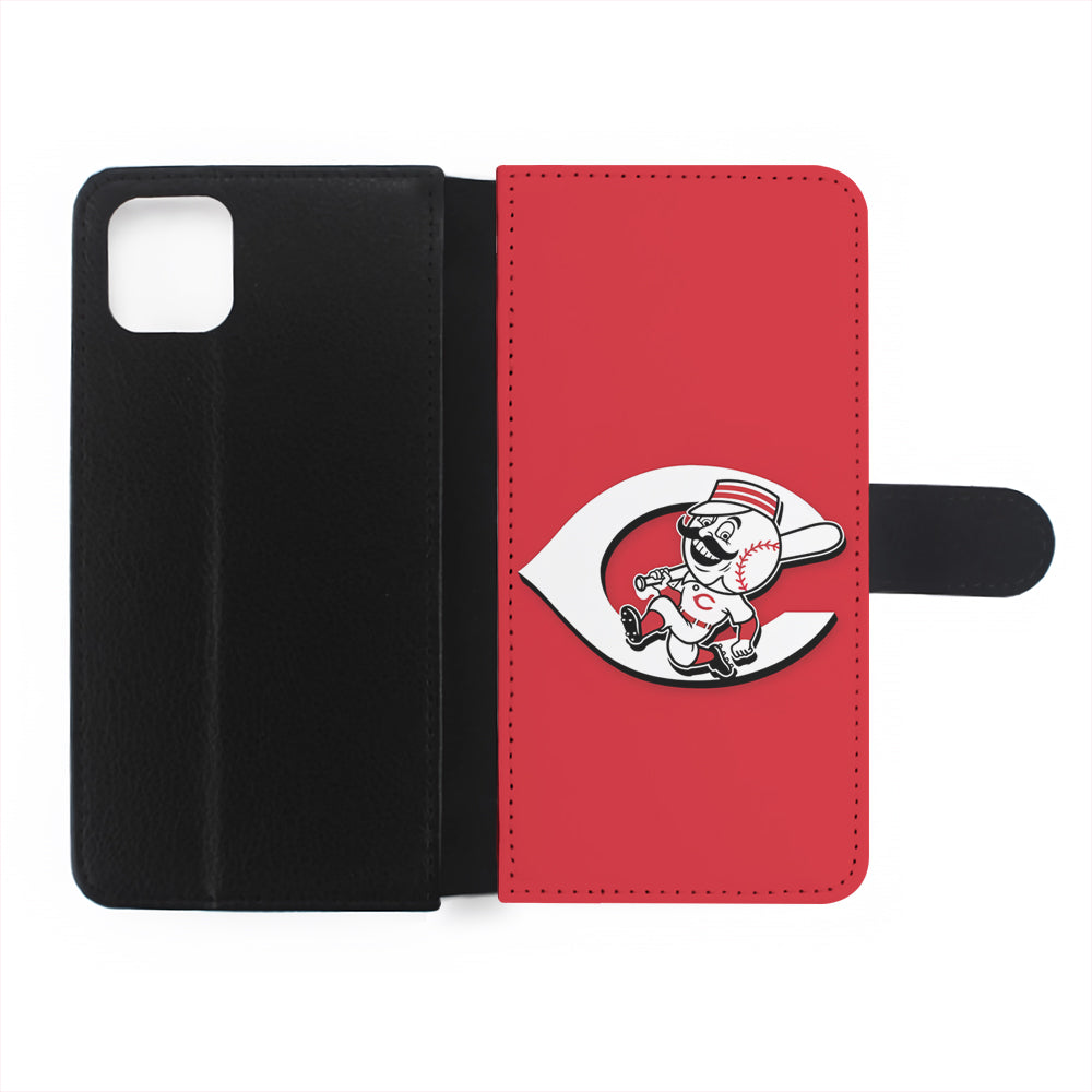 Cincinnati Reds Logo Flip Wallet Phone Case