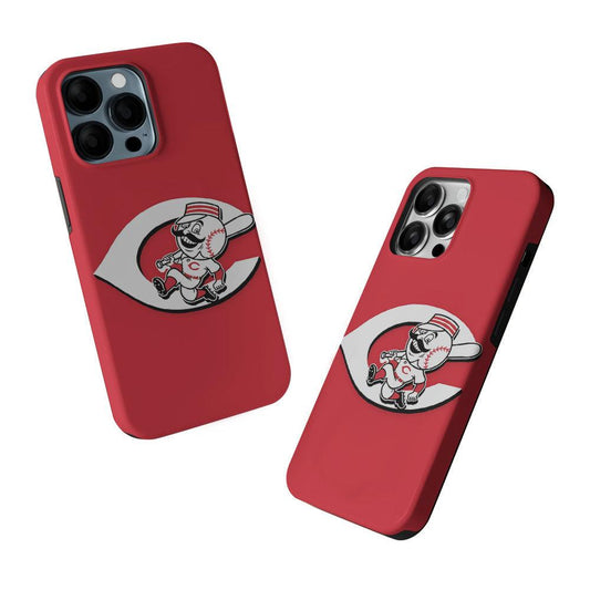 Cincinnati Reds Logo 2 in 1 Tough Phone Case-Oxvistore