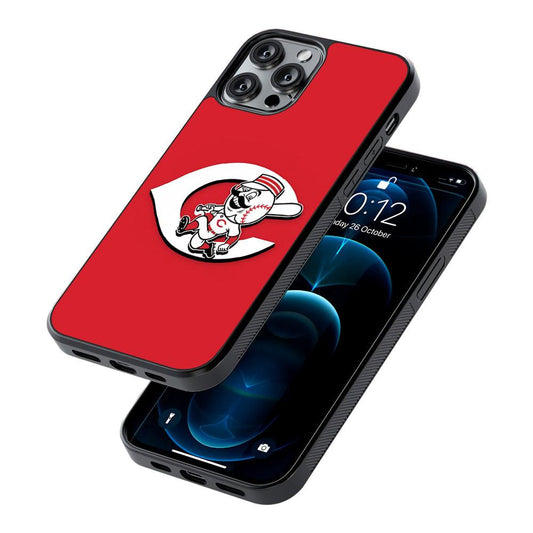 Cincinnati Reds Logo 2D Rubber Phone Case-Oxvistore