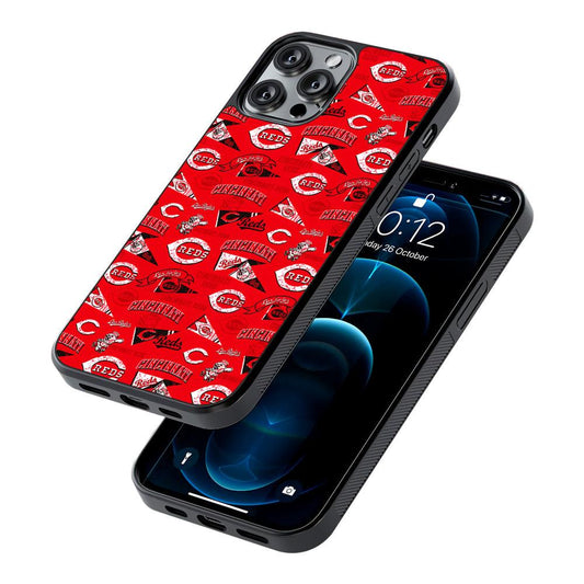 Cincinnati Reds Vintage 2D Rubber Phone Case-Oxvistore