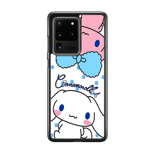Cinnamoroll Best Comrade Samsung Galaxy S20 Ultra Case-Rubber Black (2D Case)-Oxvistore