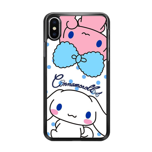 Cinnamoroll Best Comrade iPhone XS MAX Case-Rubber Black (2D Case)-Oxvistore