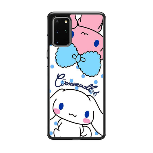 Cinnamoroll Best Comrade Samsung Galaxy S20 Plus Case-Rubber Black (2D Case)-Oxvistore