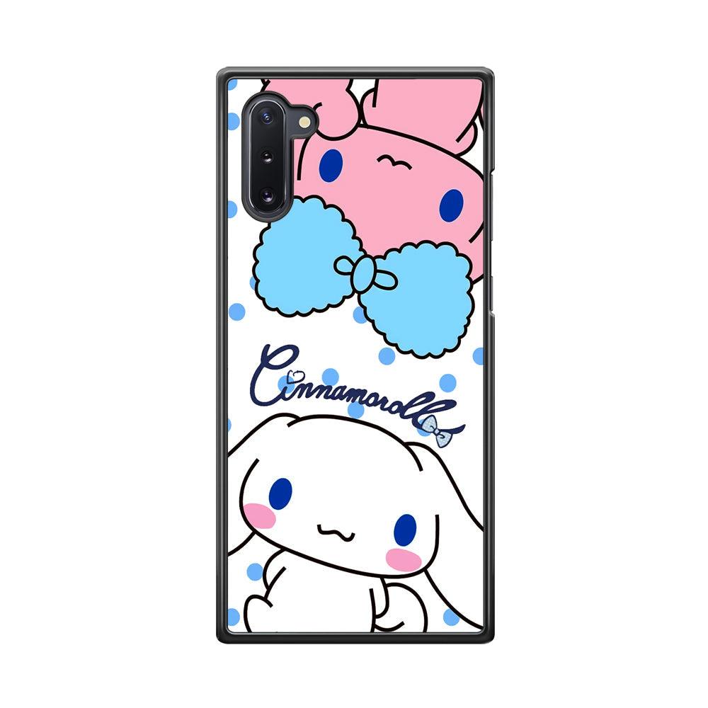 Cinnamoroll Best Comrade Samsung Galaxy Note 10 Case-Rubber Black (2D Case)-Oxvistore