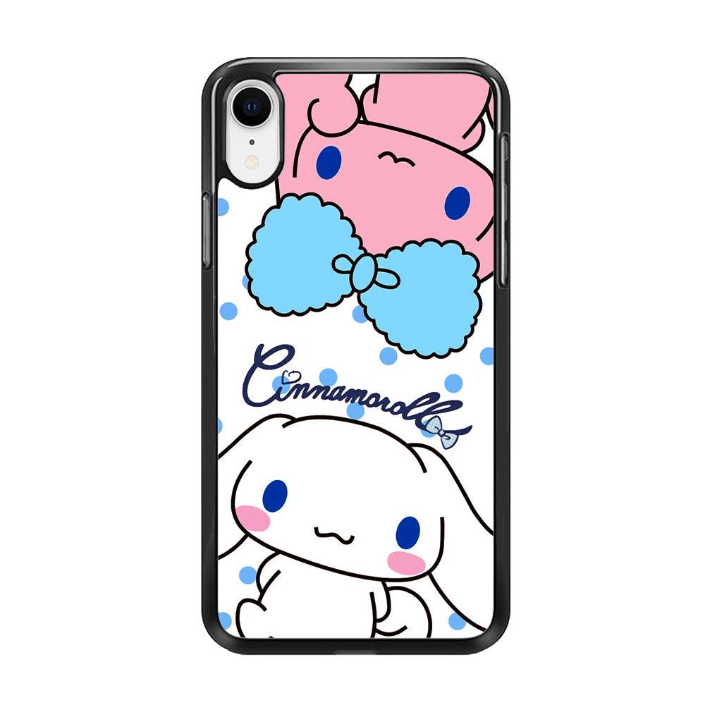 Cinnamoroll Best Comrade iPhone XR Case-Rubber Black (2D Case)-Oxvistore