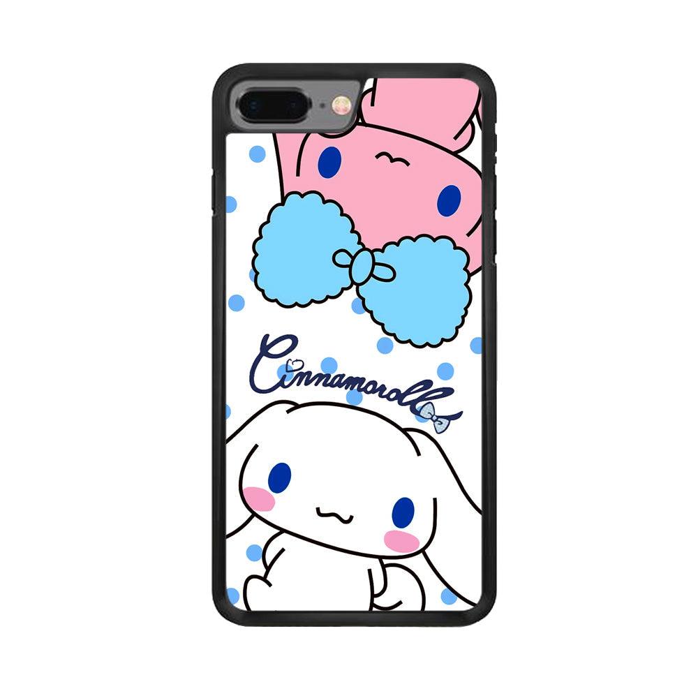 Cinnamoroll Best Comrade iPhone 8 Plus Case-Rubber White (2D Case)-Oxvistore
