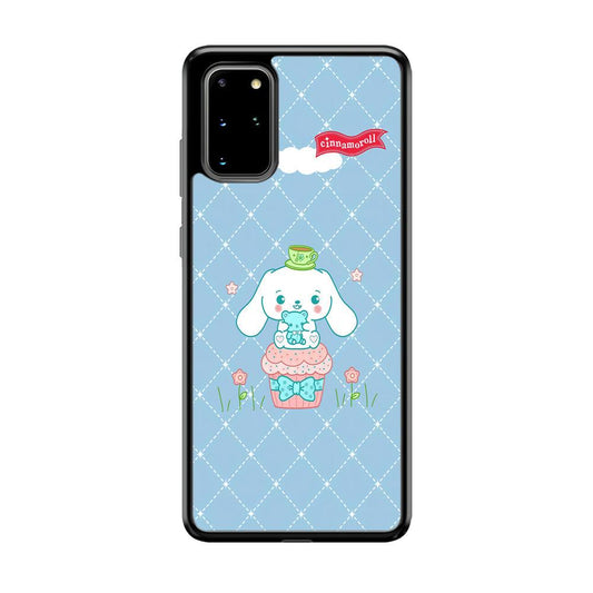Cinnamoroll Flag in The Sky Samsung Galaxy S20 Plus Case-Rubber Black (2D Case)-Oxvistore