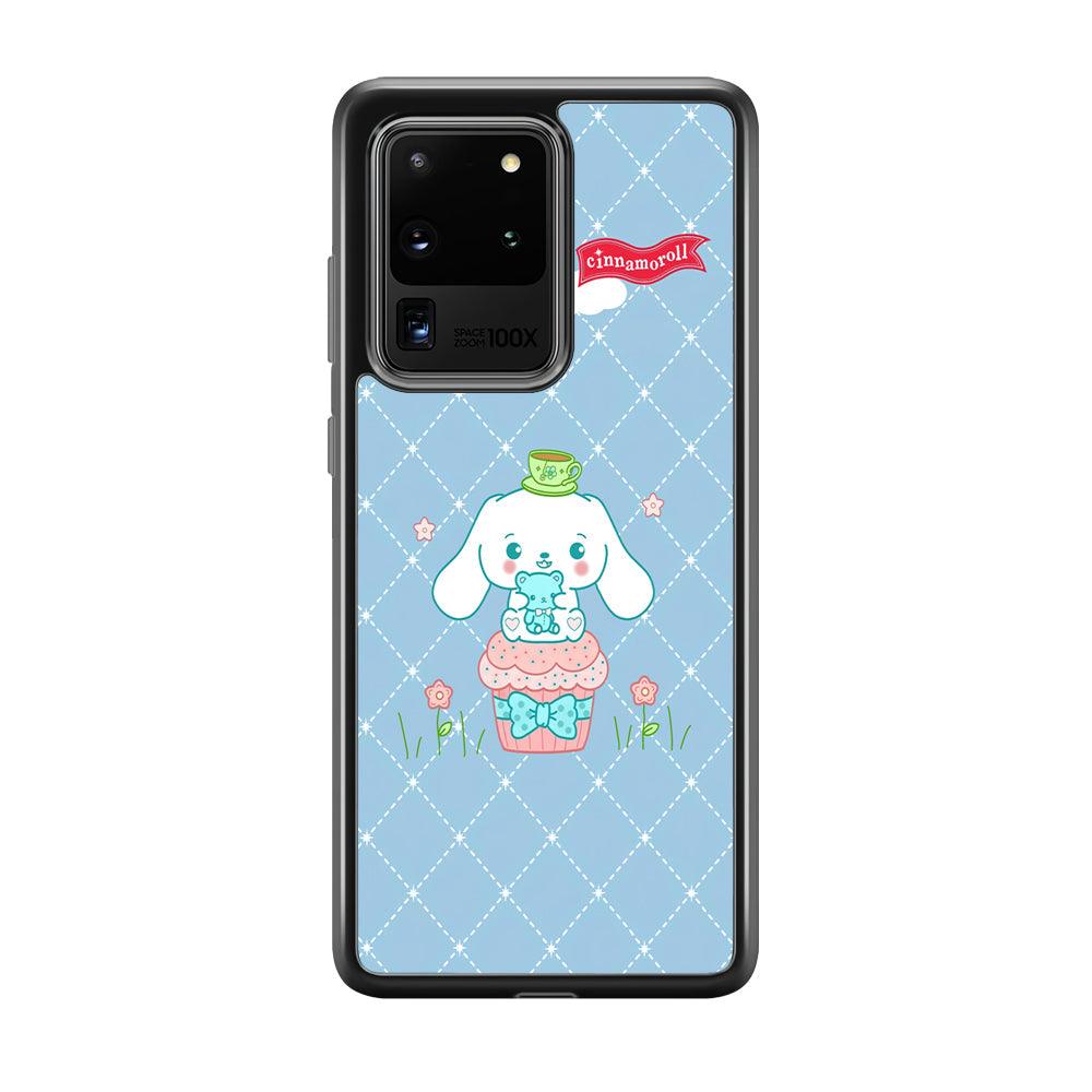 Cinnamoroll Flag in The Sky Samsung Galaxy S20 Ultra Case-Rubber Black (2D Case)-Oxvistore
