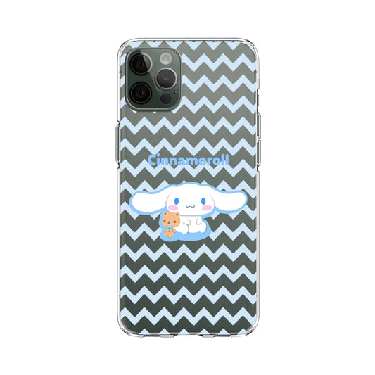 Cinnamoroll Keep Smile with Teddy Bear Clear Soft Case