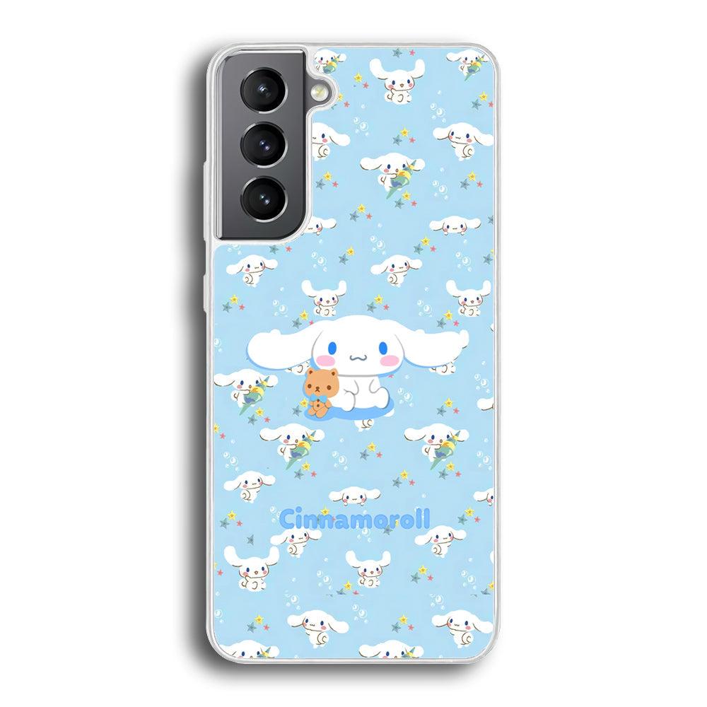 Cinnamoroll Sitting Playing Dolls Samsung Galaxy S21 Case-Oxvistore