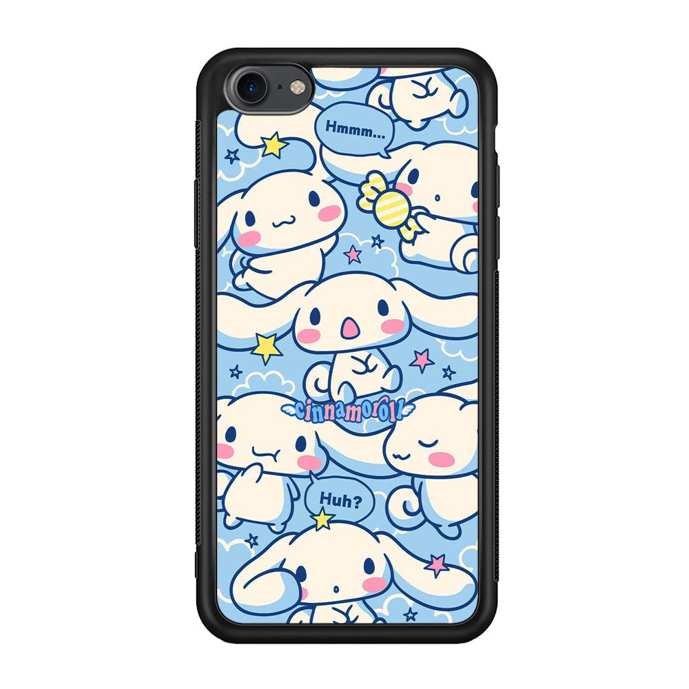 Cinnamoroll The Expression iPhone 7 Case-Rubber Black (2D Case)-Oxvistore