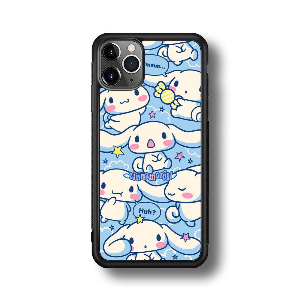 Cinnamoroll The Expression iPhone 11 Pro Max Case-Rubber Black (2D Case)-Oxvistore