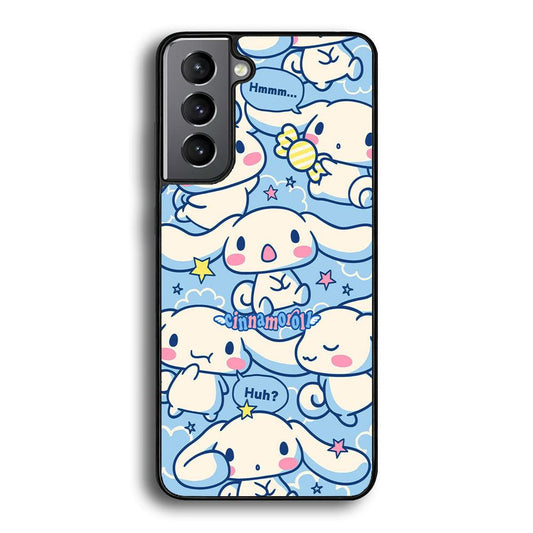Cinnamoroll The Expression Samsung Galaxy S23 Plus Case-Rubber Black (2D Case)-Oxvistore