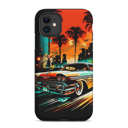 Classic Car Vintage Art 2 in 1 Tough Phone Case-Oxvistore