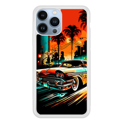 Classic Car Vintage Art 2D Rubber Phone Case