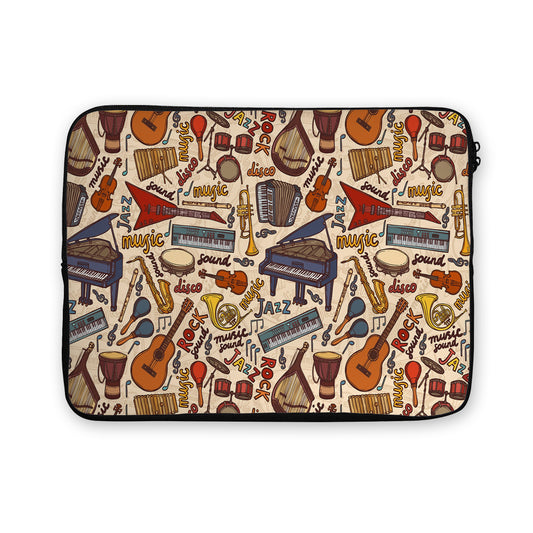 Classical Instruments Music Laptop Sleeve Protective Cover