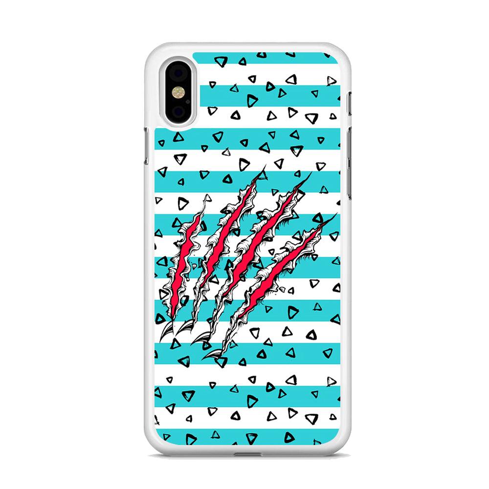 Claw in Triangle Line iPhone X Case-Oxvistore