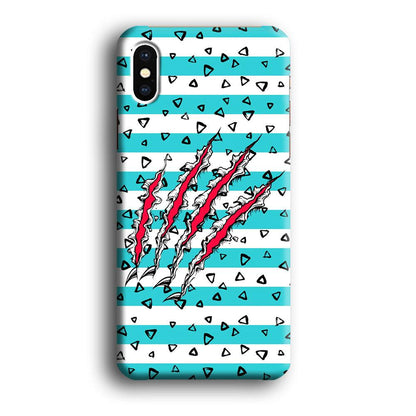 Claw in Triangle Line iPhone X Case-Oxvistore