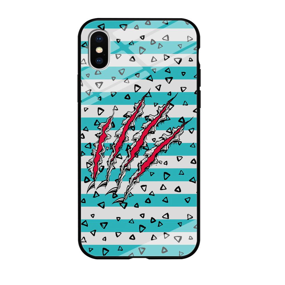 Claw in Triangle Line iPhone X Case-Oxvistore