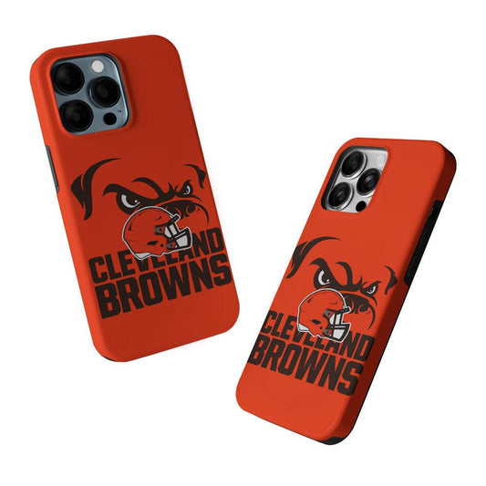 Cleveland Browns Helmet 2 in 1 Tough Phone Case-Oxvistore