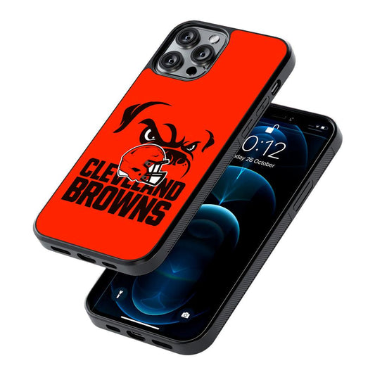 Cleveland Browns Helmet 2D Rubber Phone Case-Oxvistore