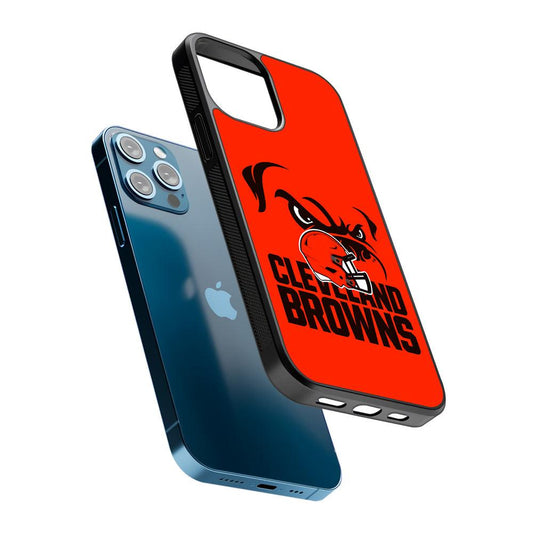 Cleveland Browns Helmet 2D Rubber Phone Case-Oxvistore