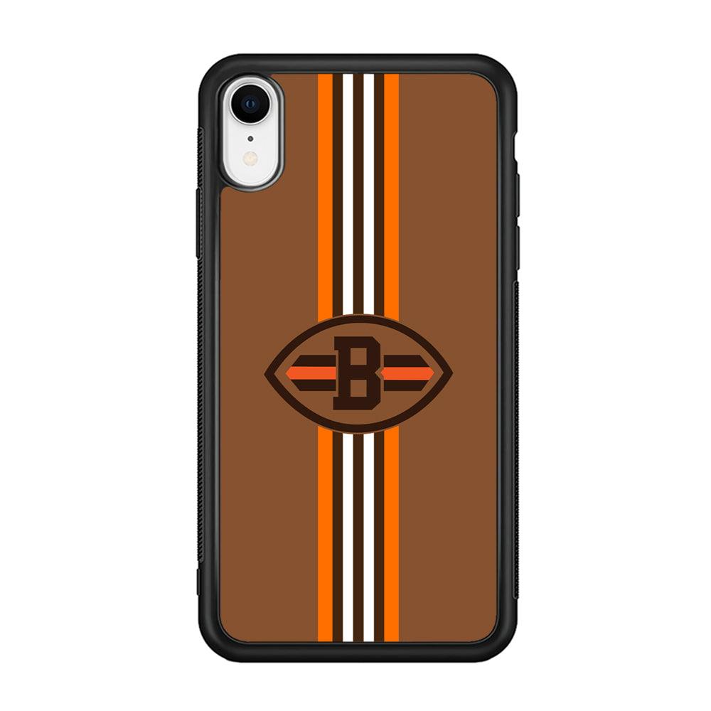 Cleveland Browns Strike Color Pennant iPhone XR Case-Oxvistore