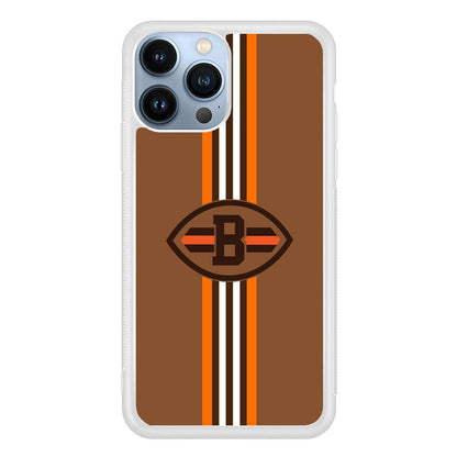 Cleveland Browns Strike Color Pennant iPhone 14 Pro Case-Oxvistore