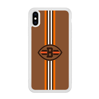 Cleveland Browns Strike Color Pennant iPhone X Case-Oxvistore