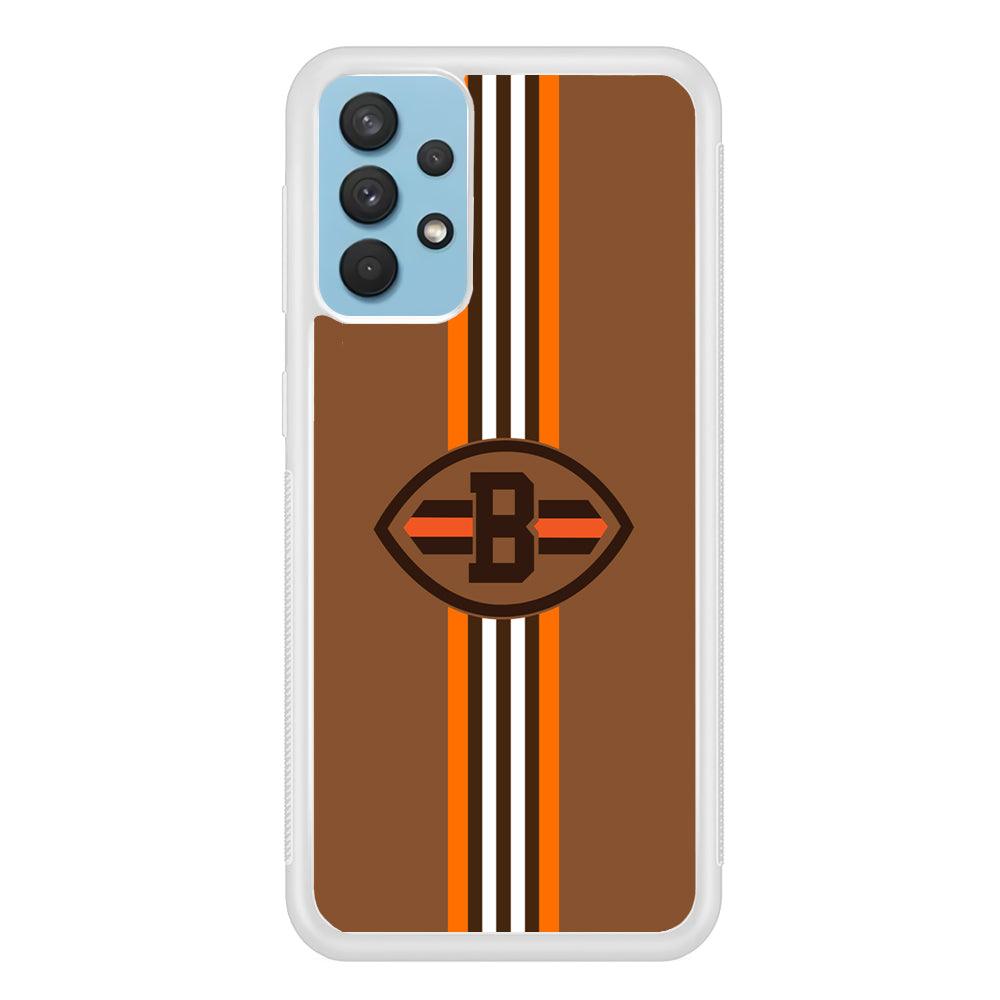 Cleveland Browns Strike Color Pennant Samsung Galaxy A32 Case-Oxvistore