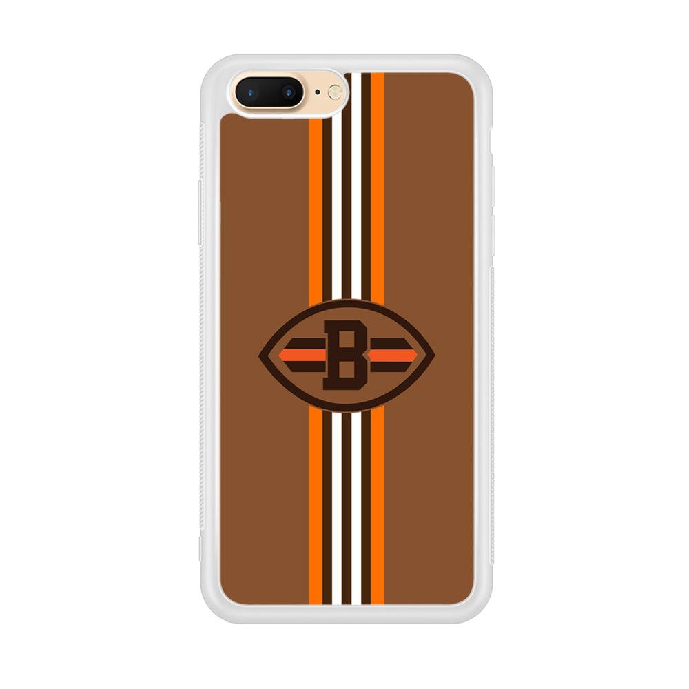 Cleveland Browns Strike Color Pennant iPhone 8 Plus Case-Oxvistore