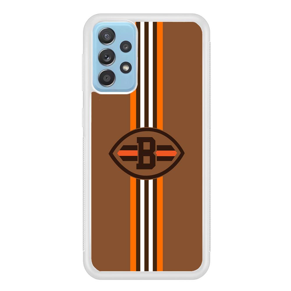 Cleveland Browns Strike Color Pennant Samsung Galaxy A52 Case-Oxvistore