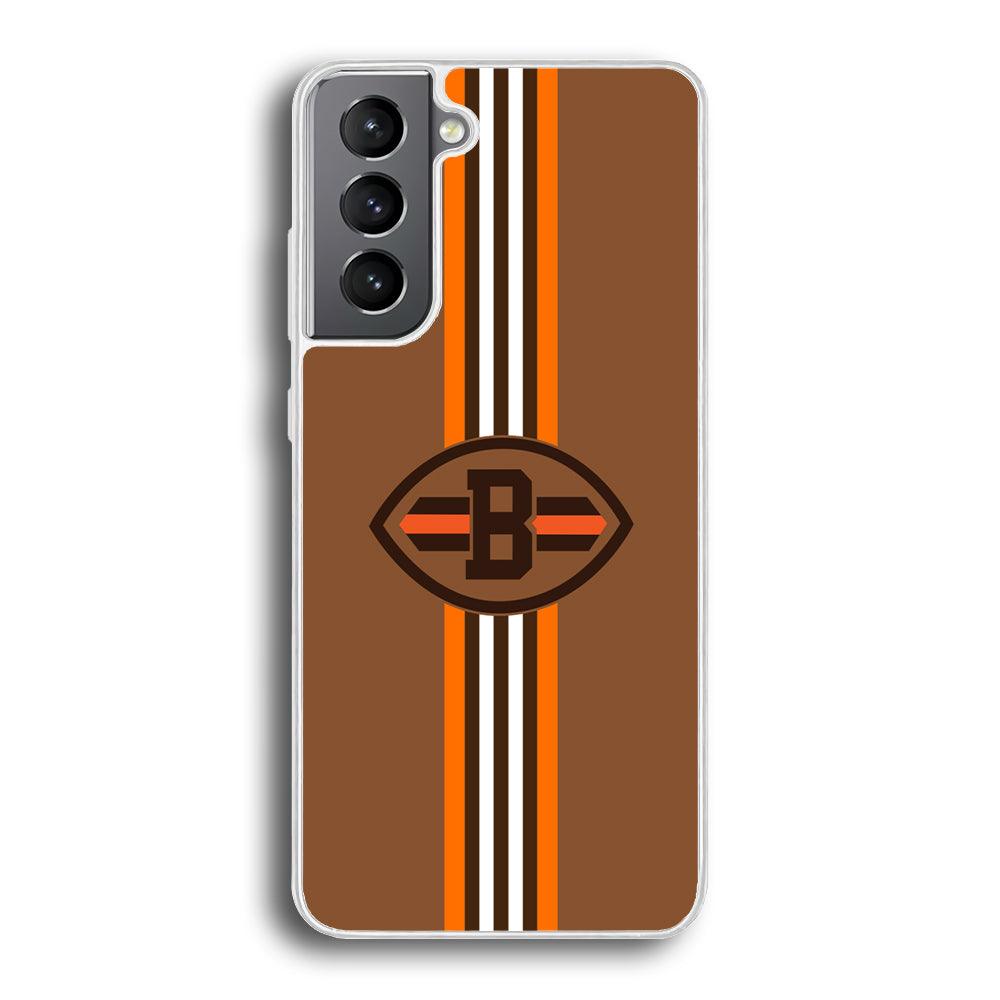 Cleveland Browns Strike Color Pennant Samsung Galaxy S21 Case-Oxvistore