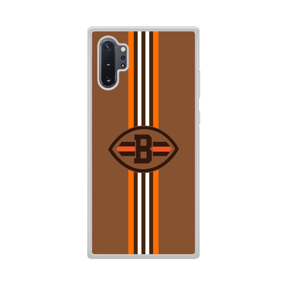 Cleveland Browns Strike Color Pennant Samsung Galaxy Note 10 Plus Case-Oxvistore