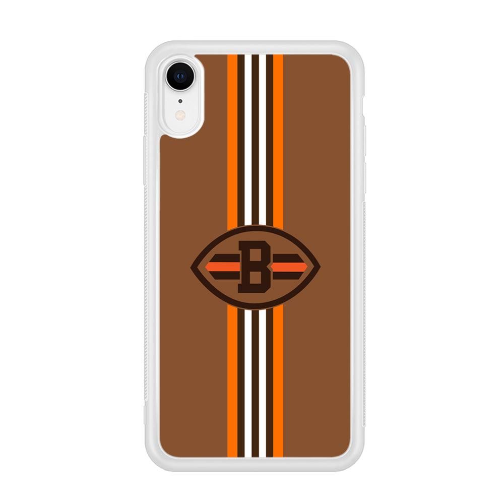 Cleveland Browns Strike Color Pennant iPhone XR Case-Oxvistore