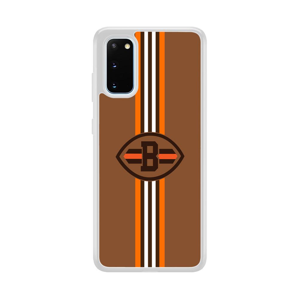 Cleveland Browns Strike Color Pennant Samsung Galaxy S20 Case-Oxvistore