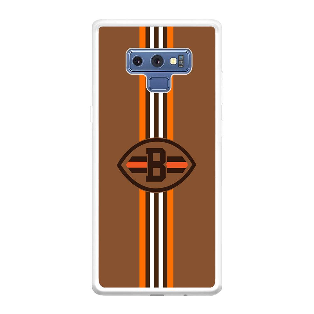 Cleveland Browns Strike Color Pennant Samsung Galaxy Note 9 Case-Oxvistore