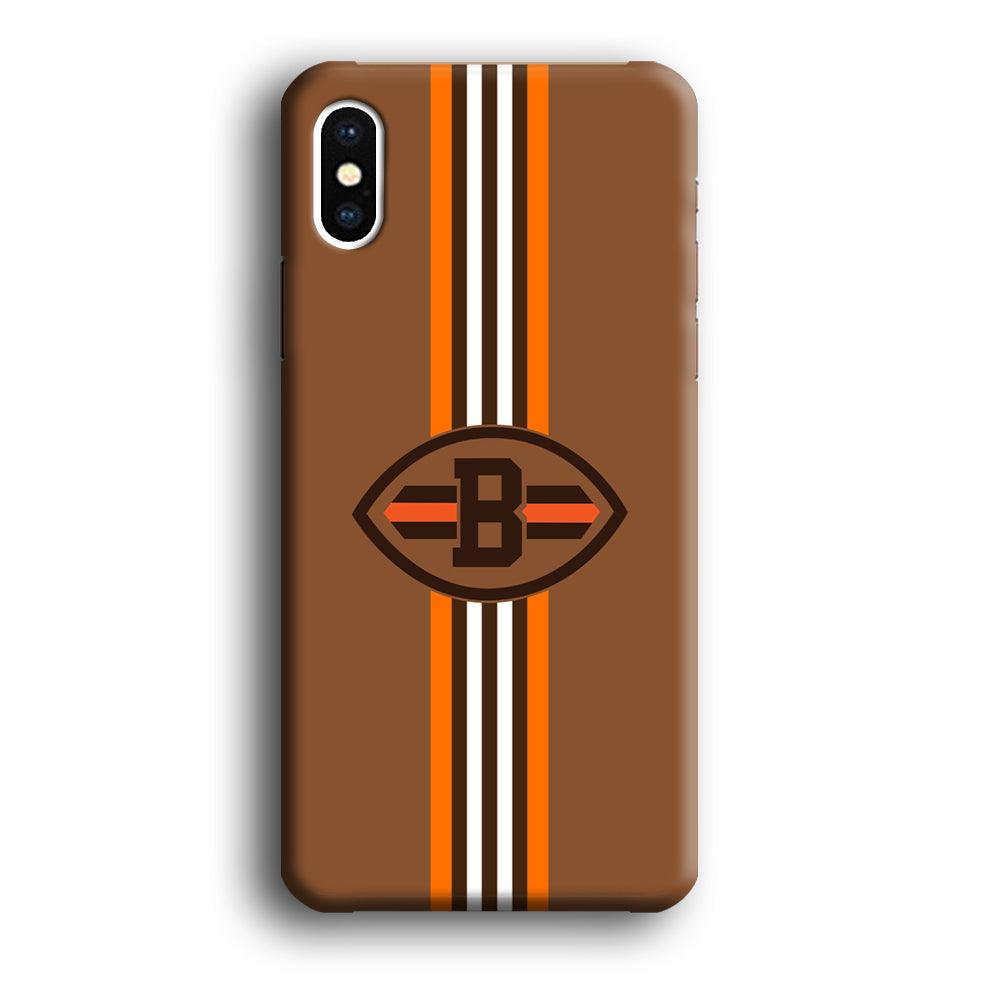 Cleveland Browns Strike Color Pennant iPhone X Case-Oxvistore