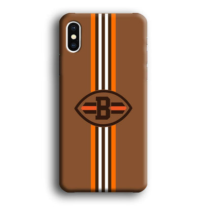 Cleveland Browns Strike Color Pennant iPhone X Case-Oxvistore