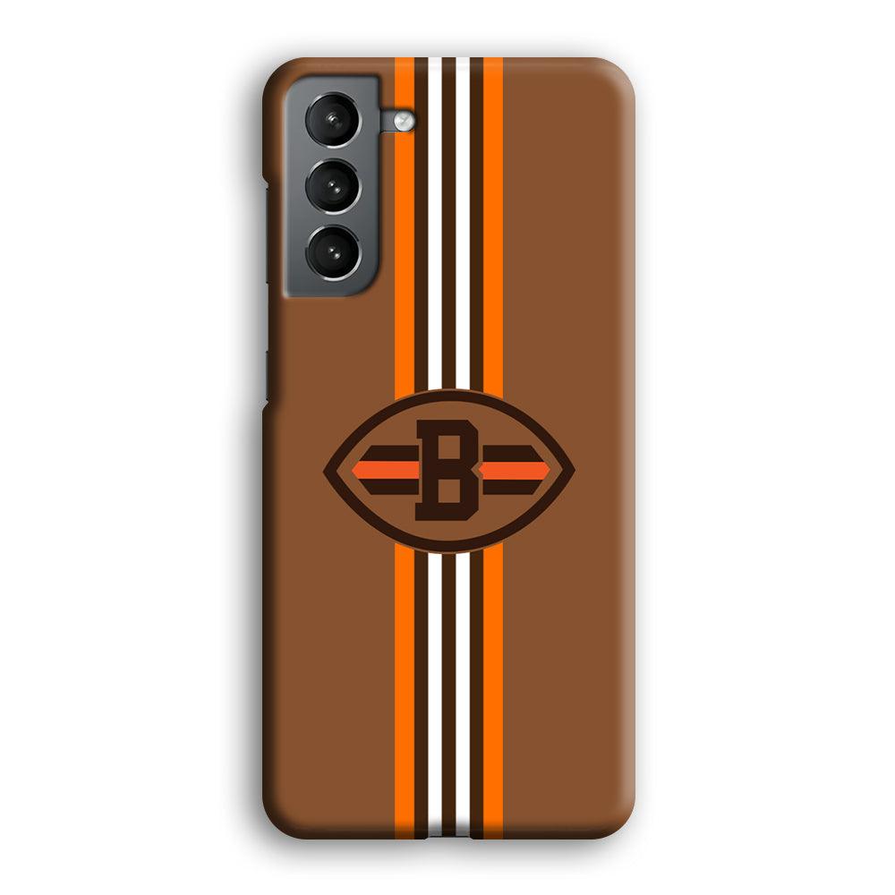 Cleveland Browns Strike Color Pennant Samsung Galaxy S21 Plus Case-Oxvistore