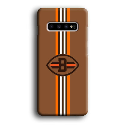 Cleveland Browns Strike Color Pennant Samsung Galaxy S10 Plus Case-Oxvistore