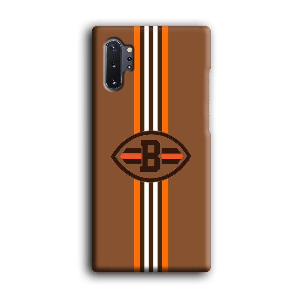 Cleveland Browns Strike Color Pennant Samsung Galaxy Note 10 Plus Case-Oxvistore