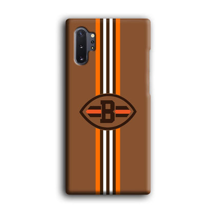 Cleveland Browns Strike Color Pennant Samsung Galaxy Note 10 Plus Case-Oxvistore