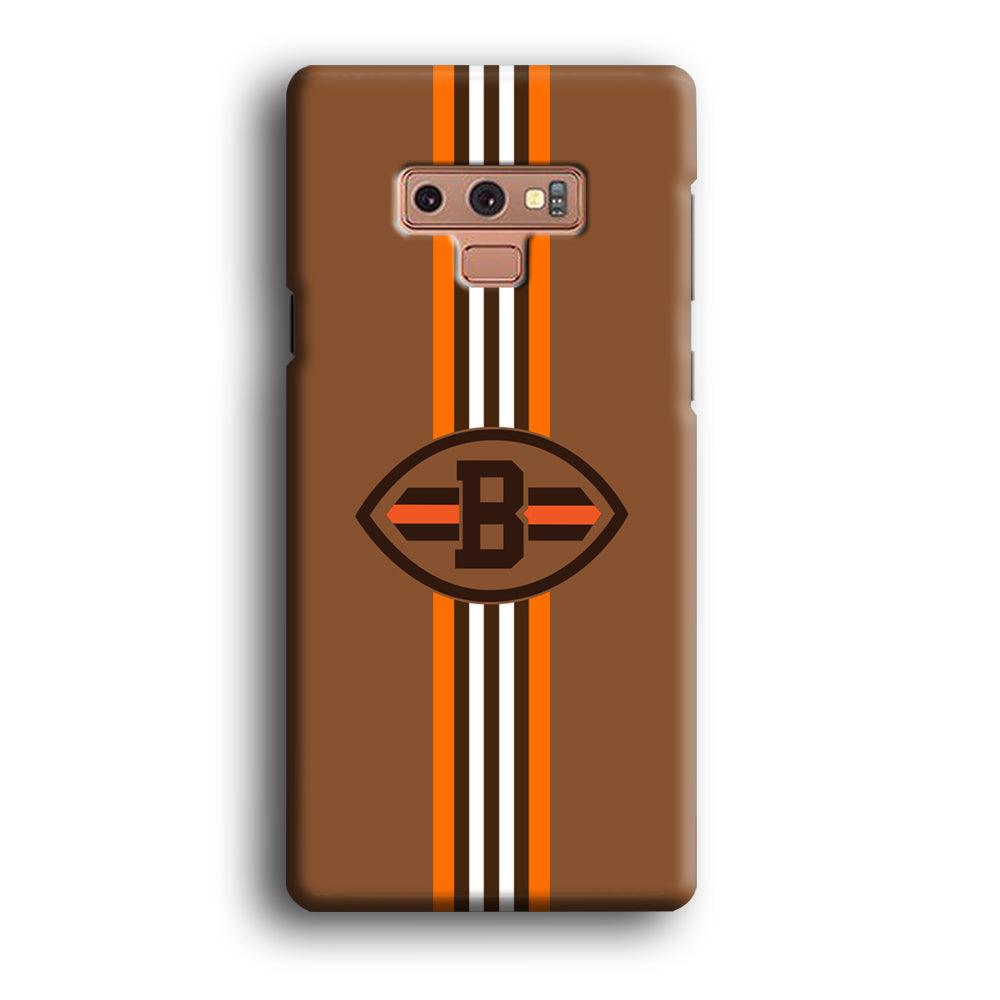 Cleveland Browns Strike Color Pennant Samsung Galaxy Note 9 Case-Oxvistore