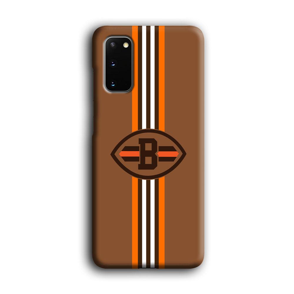 Cleveland Browns Strike Color Pennant Samsung Galaxy S20 Case-Oxvistore