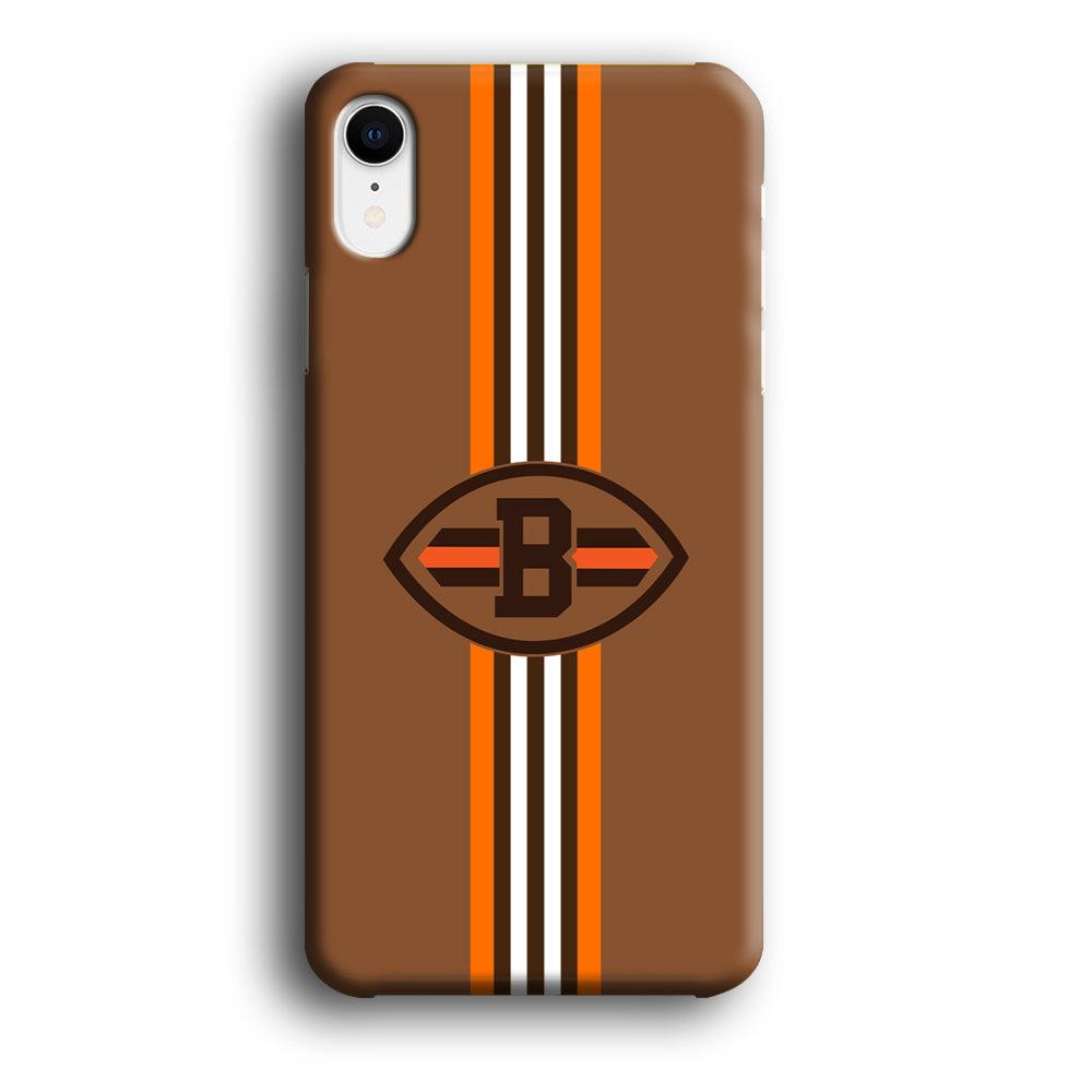 Cleveland Browns Strike Color Pennant iPhone XR Case-Oxvistore