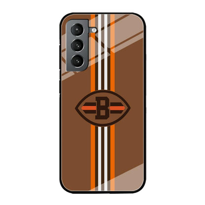 Cleveland Browns Strike Color Pennant Samsung Galaxy S21 Plus Case-Oxvistore